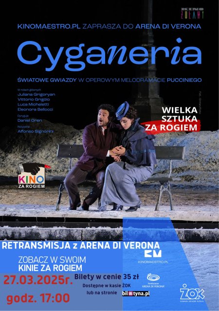 "Cyganeria" retransmisja z Arena di Verona w Żuławskim Ośrodku Kultury